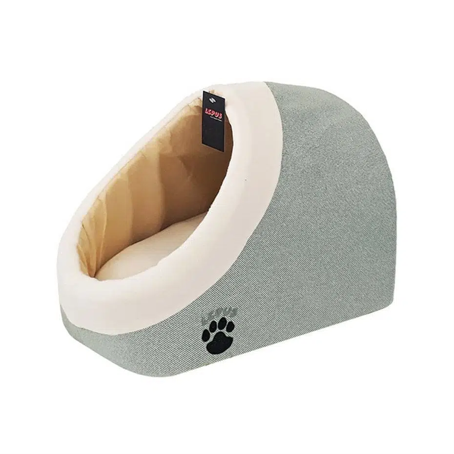 Lepus Kapalı Alaska Kedi Köpek Yatağı Açık Yeşil