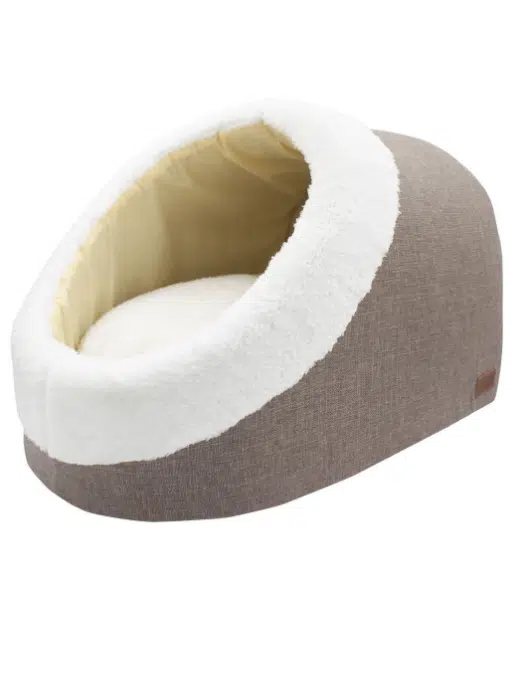 Lepus Kapalı Alaska Kedi Köpek Yatağı Kahve