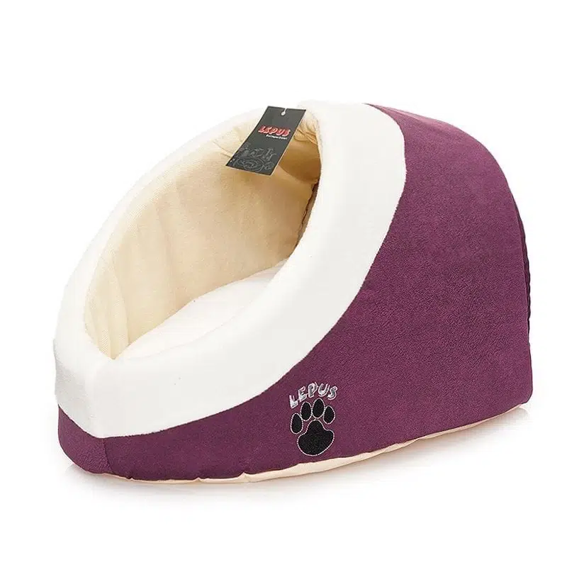 Lepus Kapalı Alaska Kedi Köpek Yatağı Mor LPS-130-10