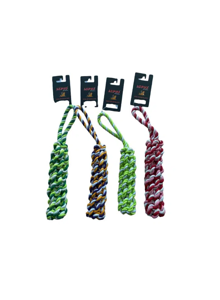 Lepus Köpek Oyuncak Tutmalı Çok Düğümlü Diş İpi 32CM