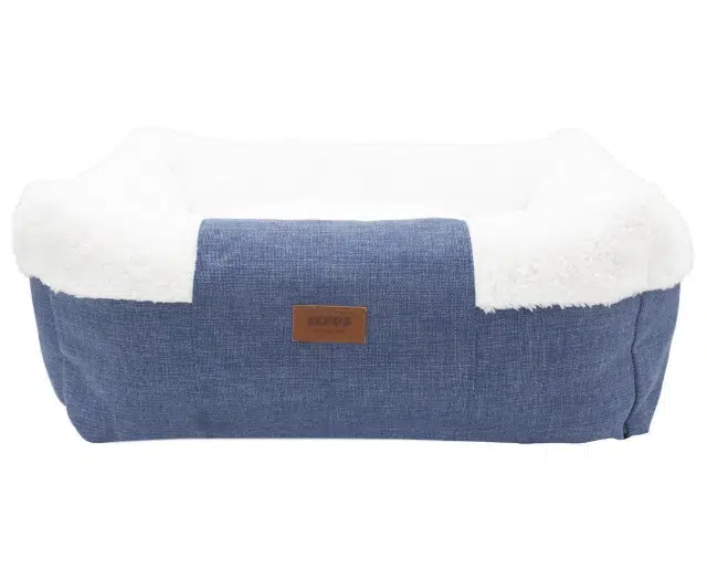 Lepus Luxe Comfort Köpek Yatağı Mavi M No:2