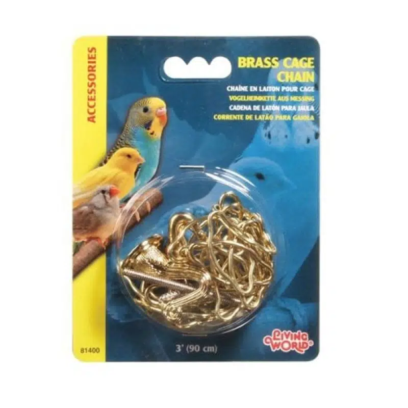 LW Kuşlar İçin Kafes Zinciri Altın Renk 90cm