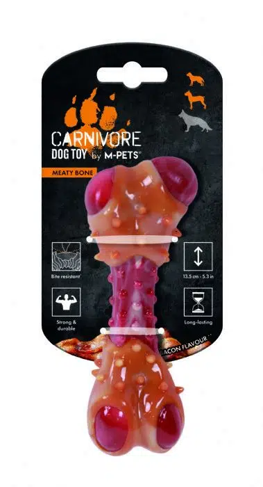 M-Pets Carnivore Bone Pastırma Aromalı Kemik Köpek Oyuncağı 13,5cm M 10661699