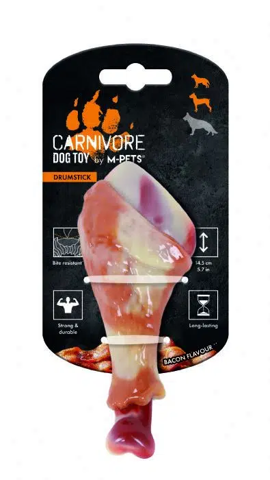 M-Pets Carnivore But Şeklinde Pastırma Aromalı Kemik Köpek Oyuncağı 12cm 10661899
