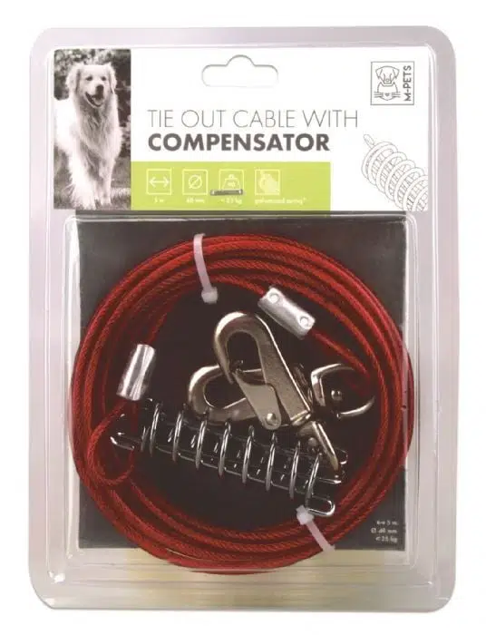 M-pets Compensator Köpek Bahçe Bağlama Çelik Halatı 5 M 10801405