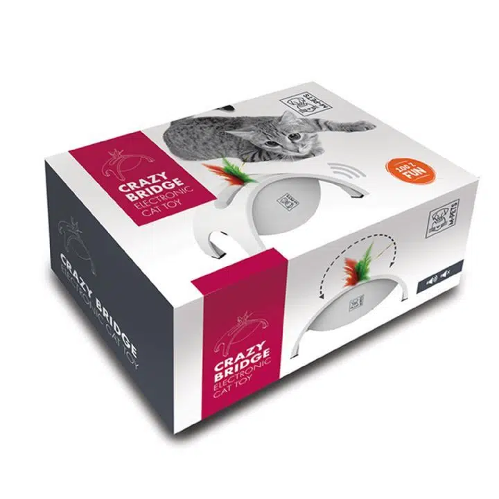 M-PETS Crazy Bridge İnteraktif Kedi Oyuncağı Beyaz 20620017