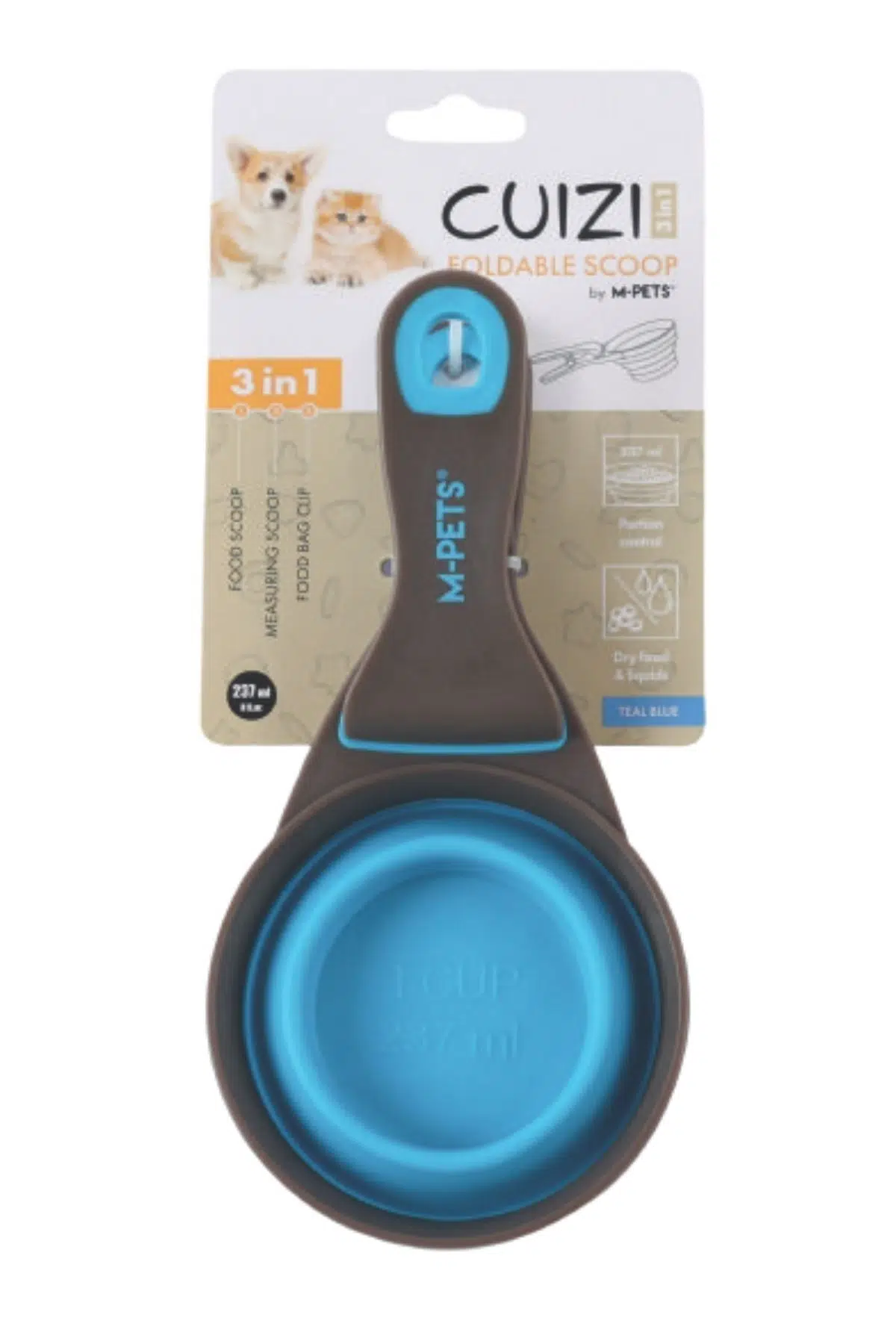 M-PETS CUIZI Mama Ölçü Kabı 237ML BLUE 60502399