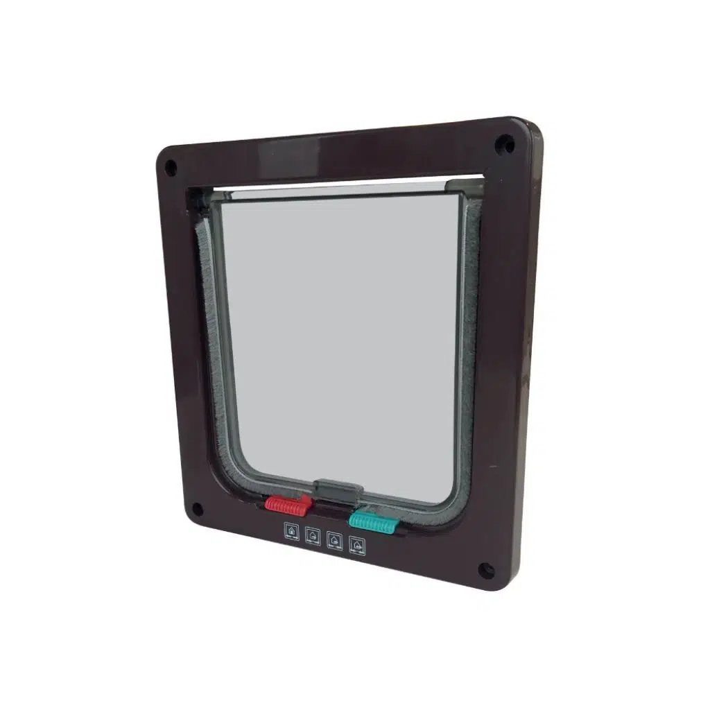 M-PETS Doras Kedi Kapısı 4 Yollu -Brown 200x192mm 20800014