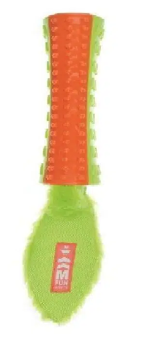 M-Pets Funsty Kauçuk Köpek Oyuncağı 40x5,6x5,6cm Turuncu-Yeşil