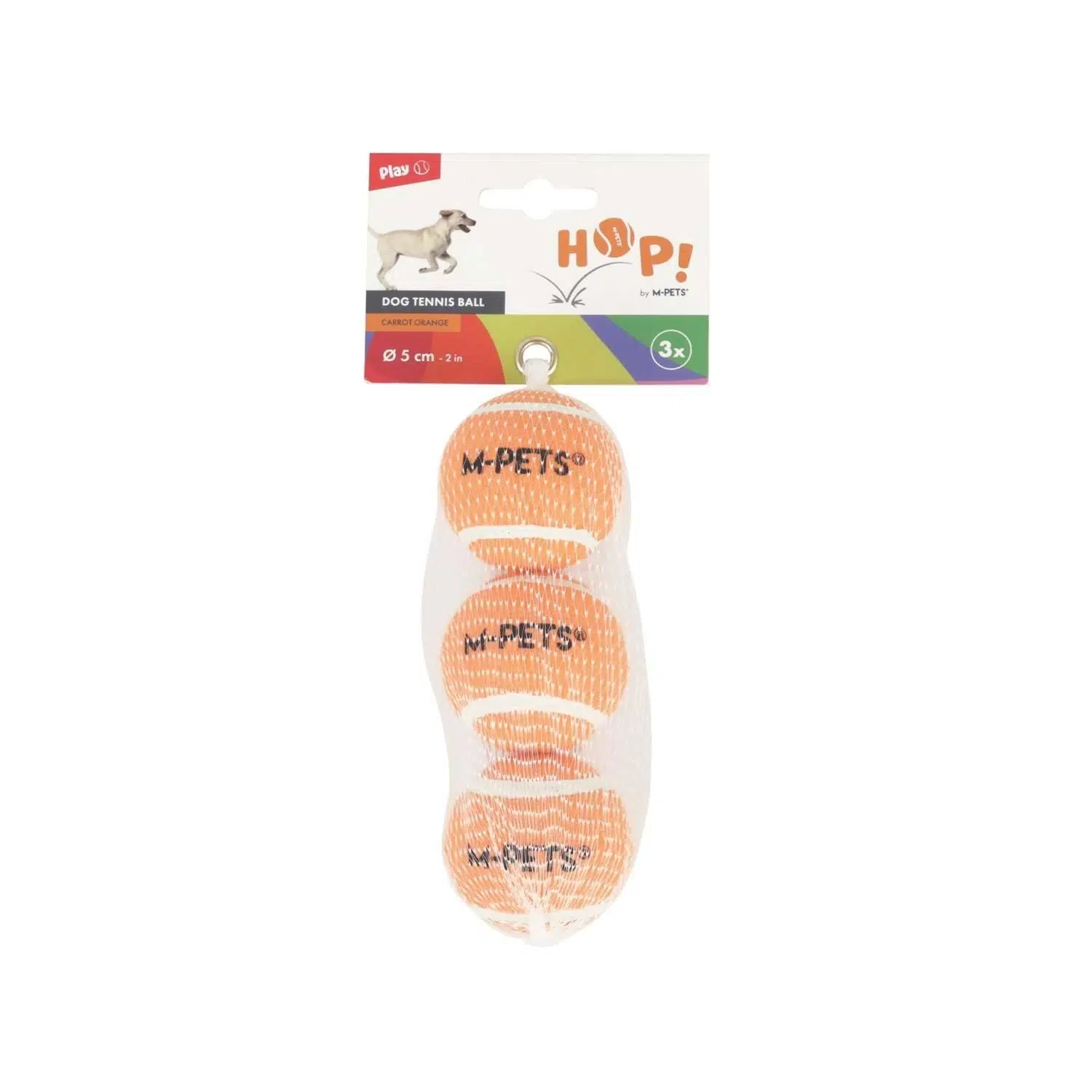 M-PETS HOP TENİS TOPU ORANGE S 3LÜ 5cm 10670399