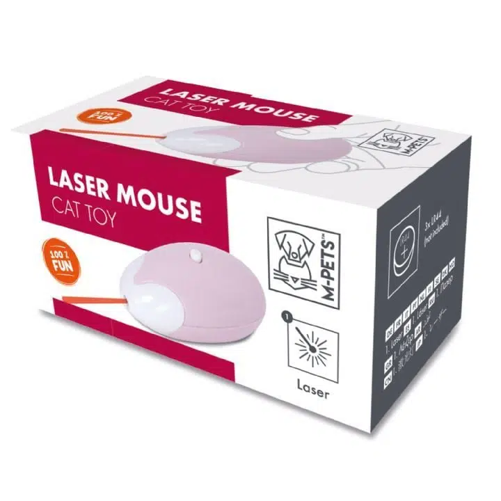 M-PETS Lazer Mouse İnteraktif Kedi Oyuncağı Pembe 20631999