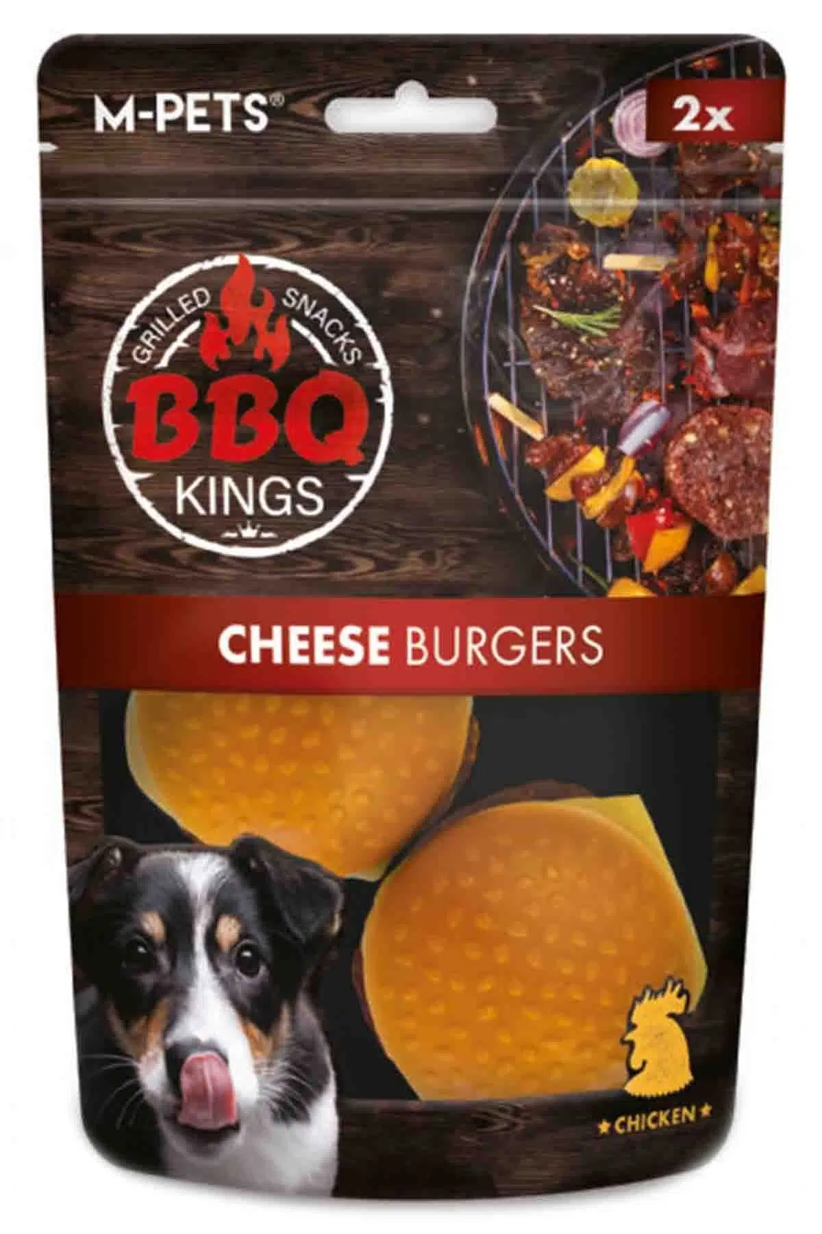 M-PETS ÖDÜL BBQ CHEESE BURGER TAVUKLU 130 GR