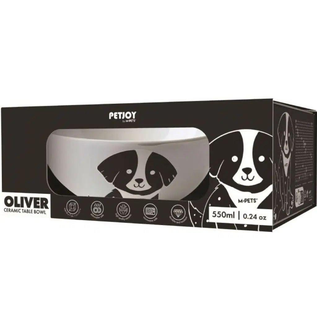 M-PETS OLIVER SERAMİK MAMA KABI 550 ML 60003499