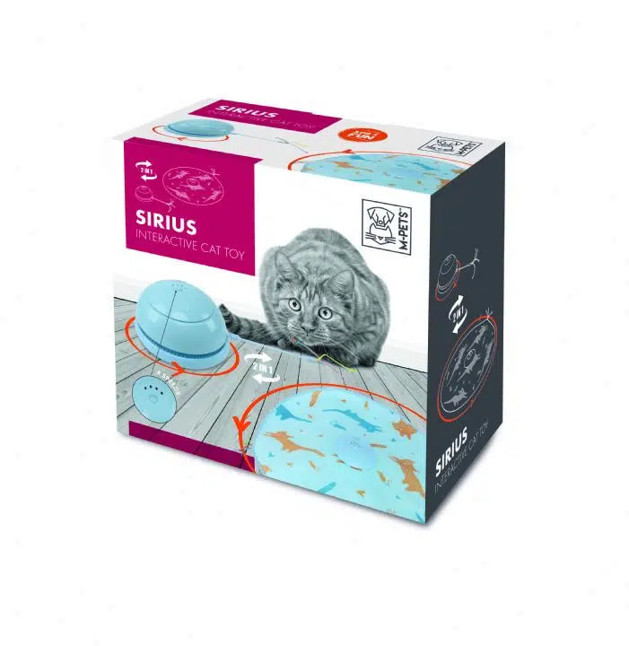M-PETS Sirius İnteraktif Kedi Oyuncağı Mavi 20634617