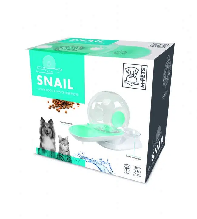 M-Pets Snail Hazneli Mama ve Su Kabı 2800 Ml- 240 Gr 60501299