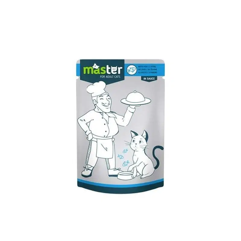 Master Balıklı Etli Pouch Kedi Maması 80 gr