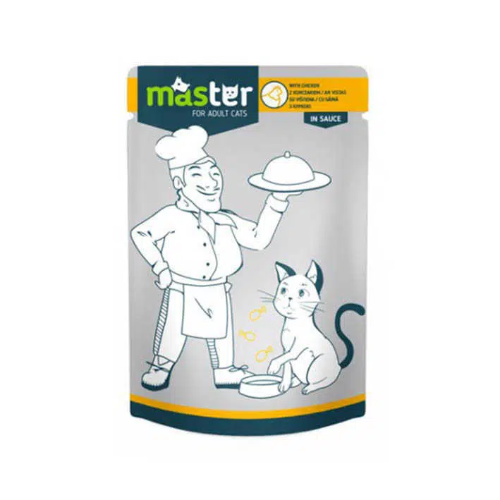 Master Tavuk Etli Yetişkin Kedi Yaş Maması 80gr