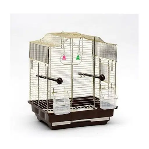 Merdiven çatı pirinç kuş kafesi 34*28*41cm a302h