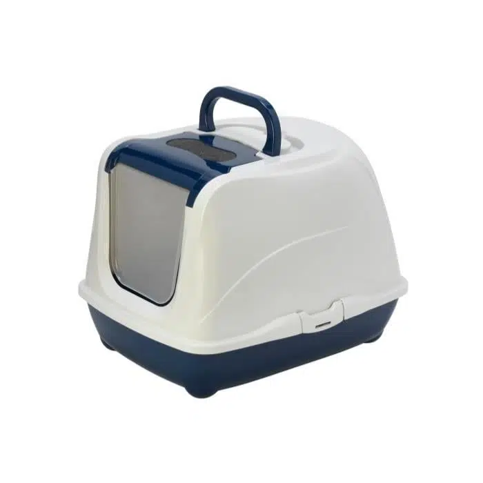 Moderna Flip Kapalı Kedi Tuvaleti Mavi 58cm C240