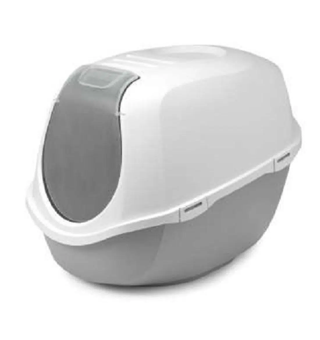 Moderna Smart Jumbo Kapalı Kedi Tuvaleti Gri-Beyaz 66 Cm