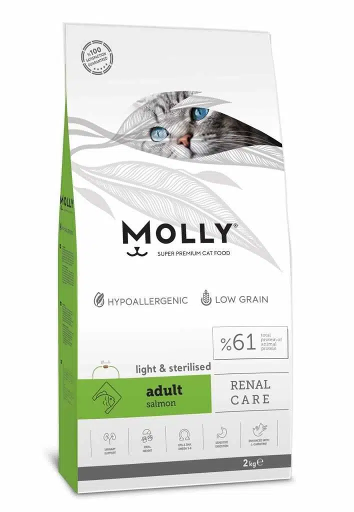 Molly Somonlu Light Düşük Tahıllı Kısır Kedi Maması 2kg