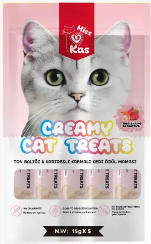 Miss Kas Ton Balığı ve Karidesli Kremalı Kedi Ödül Maması 15gx5