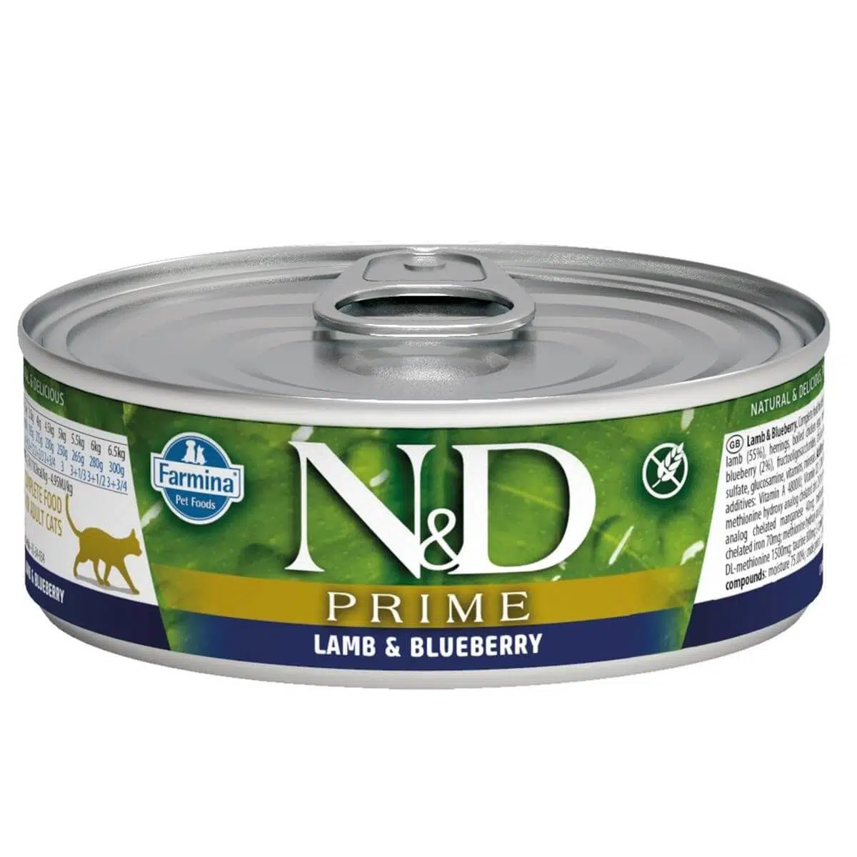 N&D Kuzulu Yaban Mersinli Yetişkin Kedi Konservesi 70 Gr