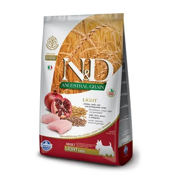 N&D Light Tavuklu Az Tahıllı Yetişkin Küçük Irk Köpek Maması 2,5 Kg