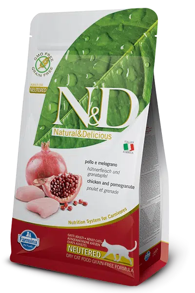 N&D Tahılsız Tavuklu Narlı Kısırlaştırılmış Kedi Maması 5 Kg