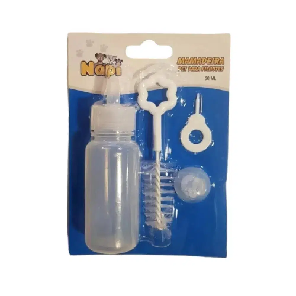Napi kedi ve köpek biberon seti 50ML