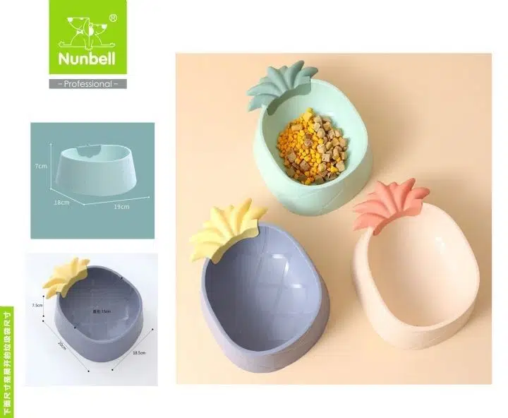 Nunbell Ananas Şeklinde Tekli Plastik Mama Kabı 400-8186