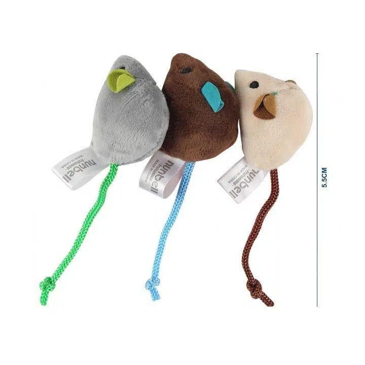 Nunbell Renkli Fare 3'lü Kedi Oyuncağı