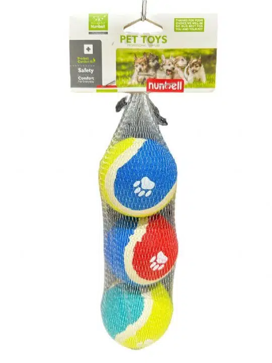 Nunbell Tenis Topu 3'lü Köpek oyuncağı 530-3008
