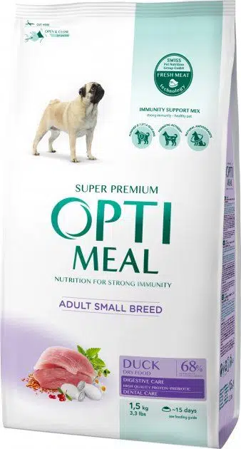 OPTIMEAL ADULT SMALL BREED ÖRDEKLİ 1.5KG