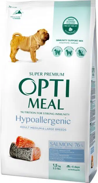 OPTIMEAL ADULT TÜM IRKLAR HYPOALLERGENIC SOMONLU 1.5KG