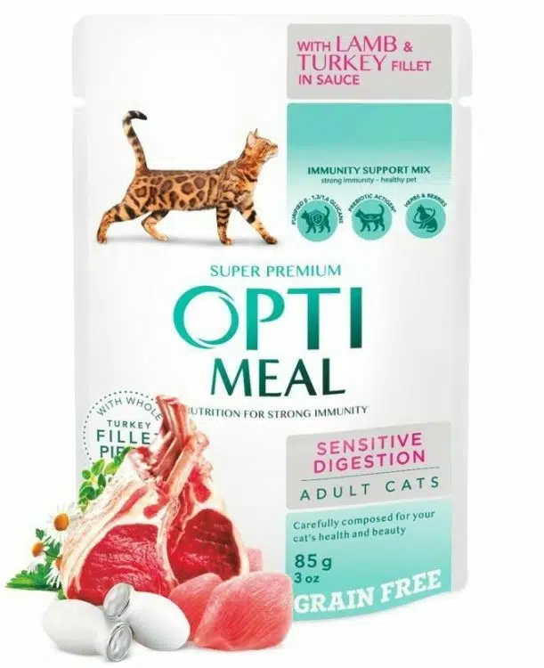 Optimeal Hindili Kuzulu Kedi Yaş Mama 85 Gr