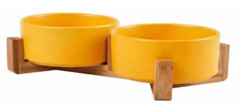 Ozark Standlı İkili Seramik Mama Su Kabı