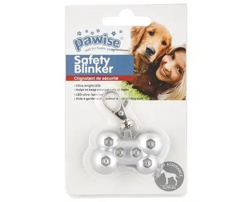 Pawise 11571 Kemik Şekilli Tasma Ucu Aksesuarı Ledli Metalik