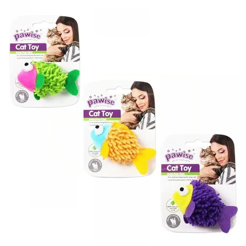 Pawise oyuncak kumaş meow balık