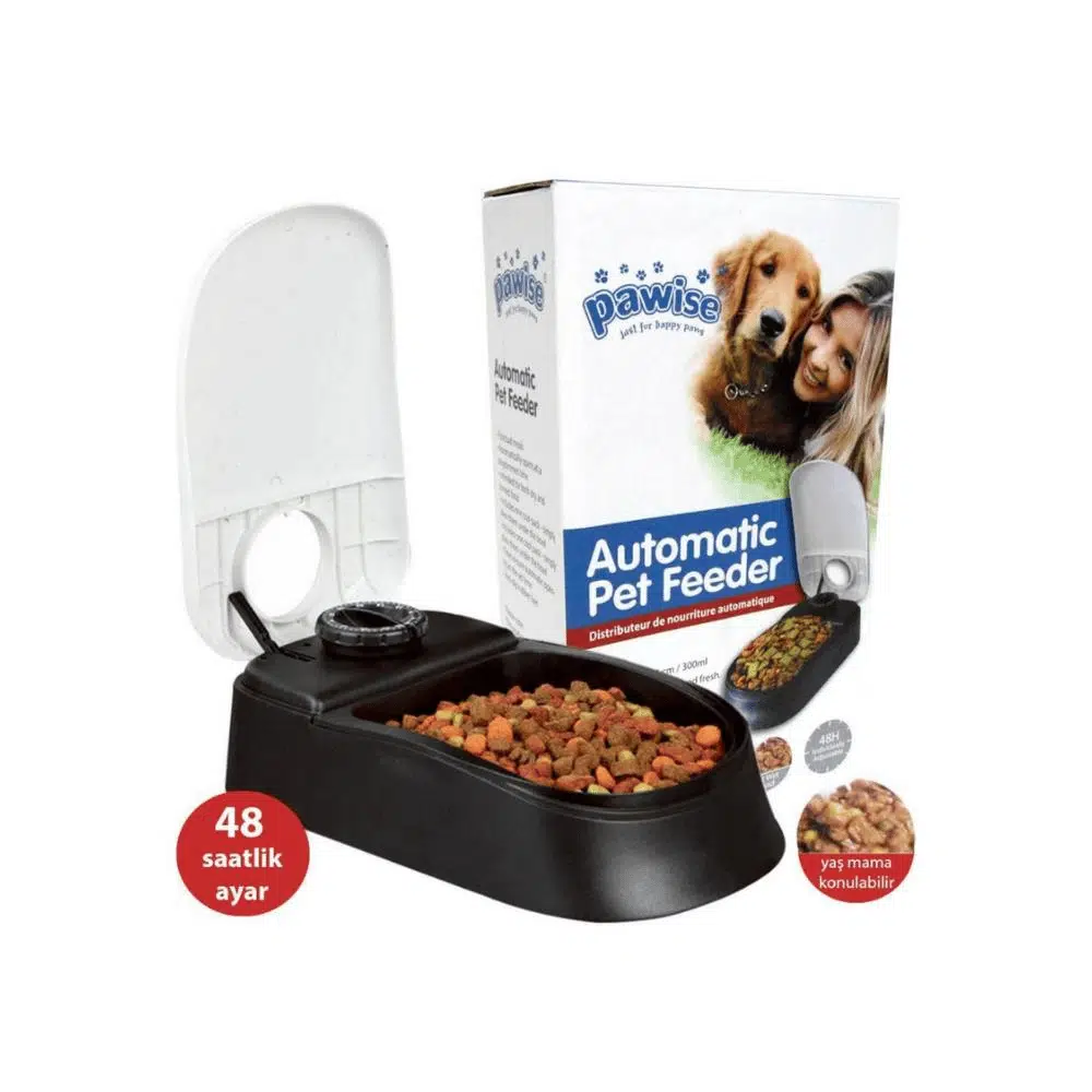 Pawise Tekli Zaman Ayarlı Mama Kabı 11081 13x7x24 cm