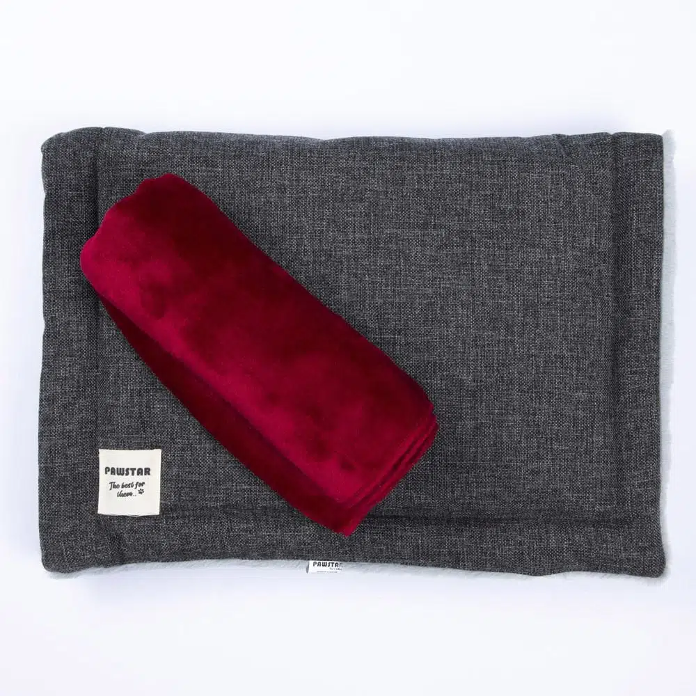 Pawstar Antrasit Köpek Mat ve Battaniye S