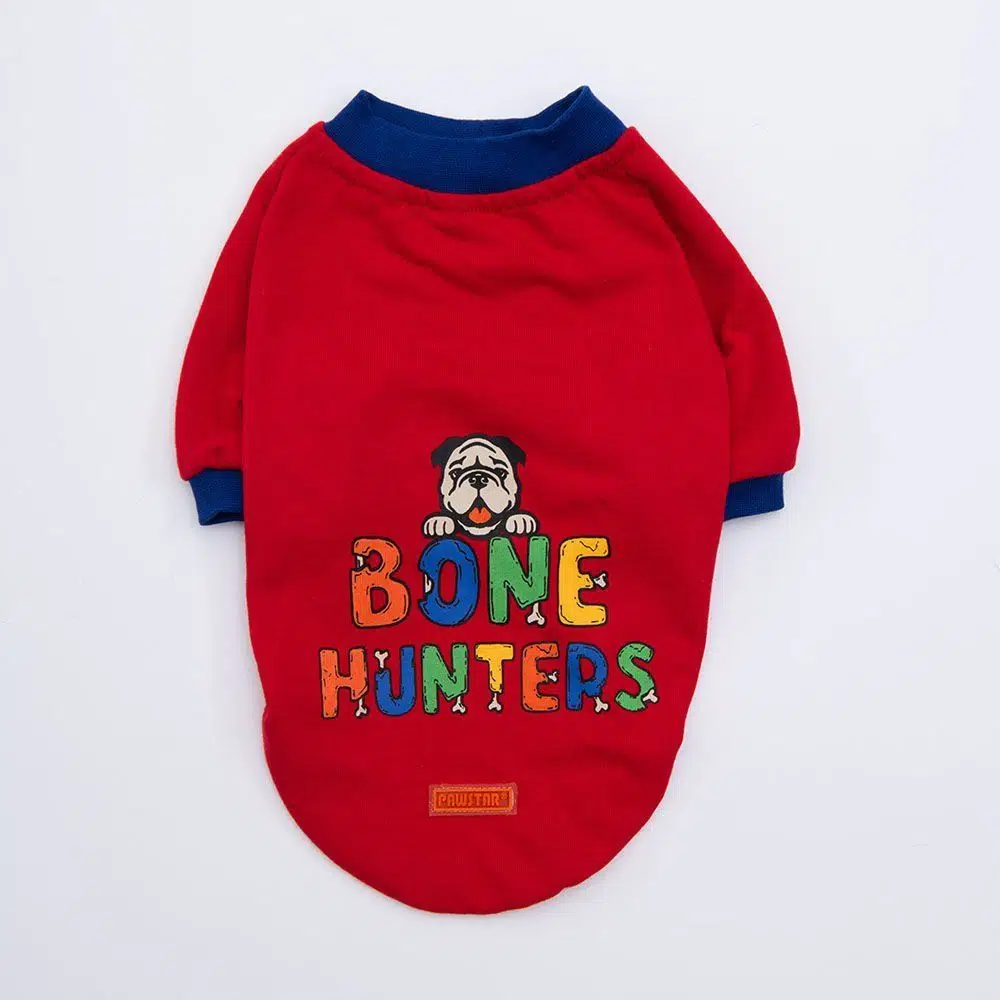 Pawstar Bone Hunter Kırmızı Köpek Sweati M 23721