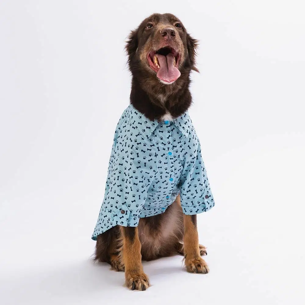 Pawstar Büyük Irk Köpek Gömleği Mavi Ossa 7XL 23452