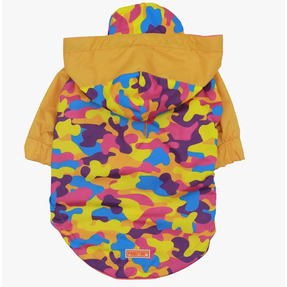 Pawstar Büyük Irk Köpek Yağmurluğu Sarı Kamuflaj 22561 - 6XL