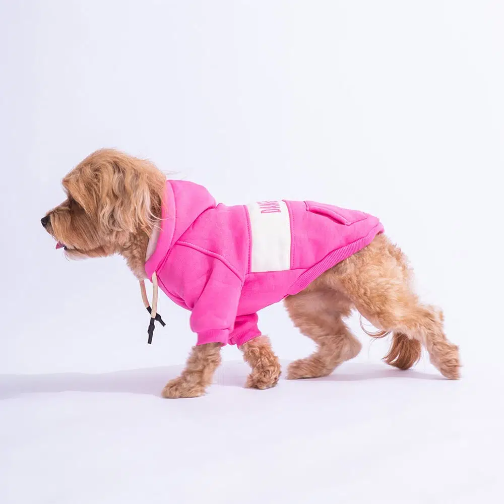 Pawstar Cute Hoodie Pembe Kapşonlu Köpek Sweati XL 23706