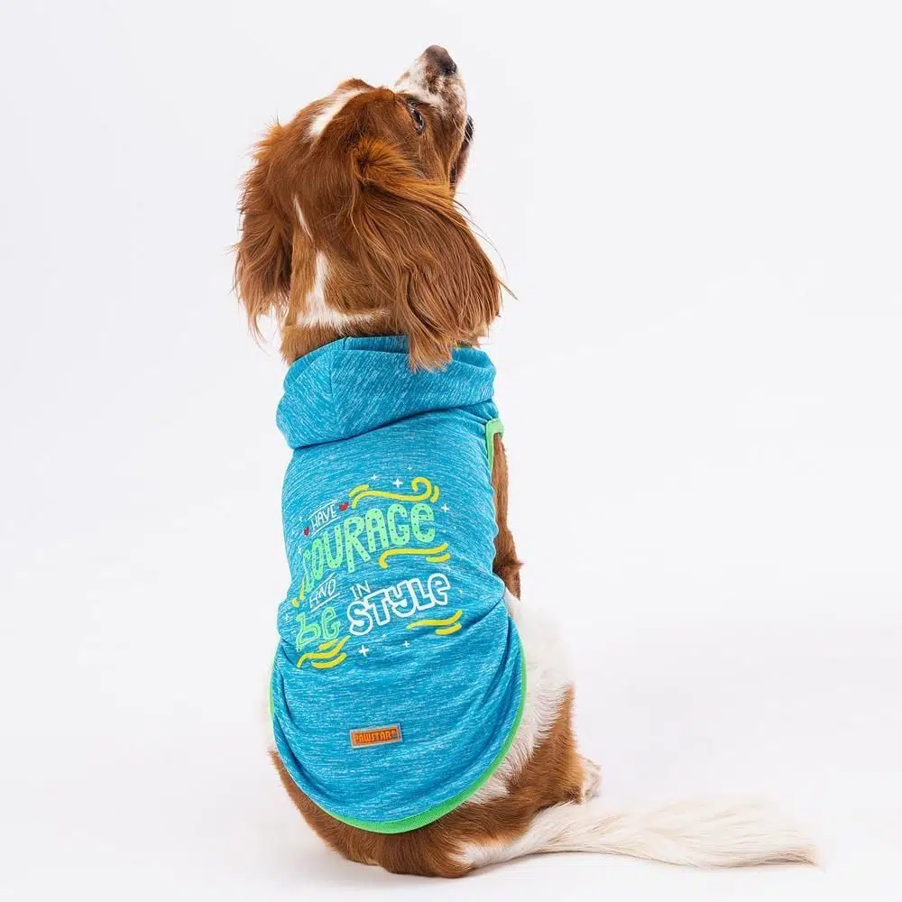 Pawstar Kapşonlu Köpek Tişörtü Mavi Hooded S 23807