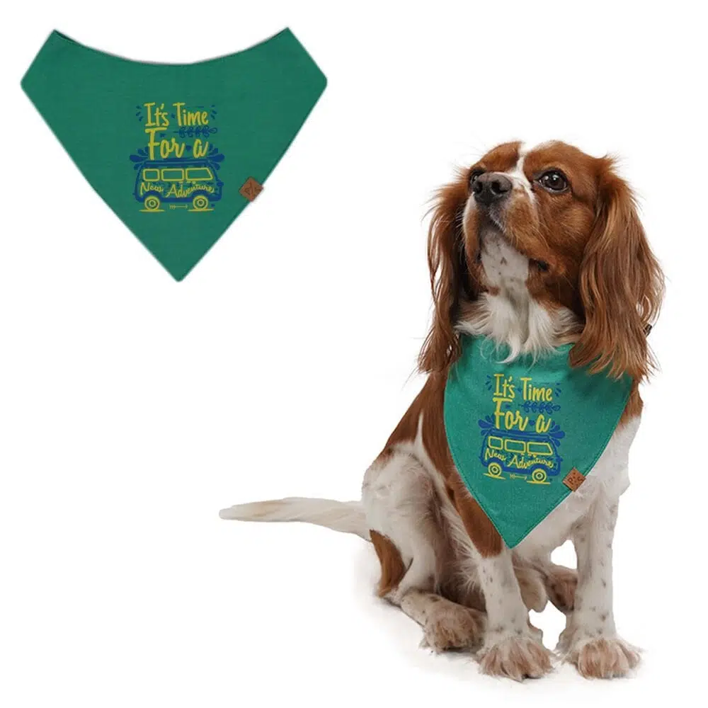 Pawstar Köpek Bandana Fular Yeşil Bus No:1
