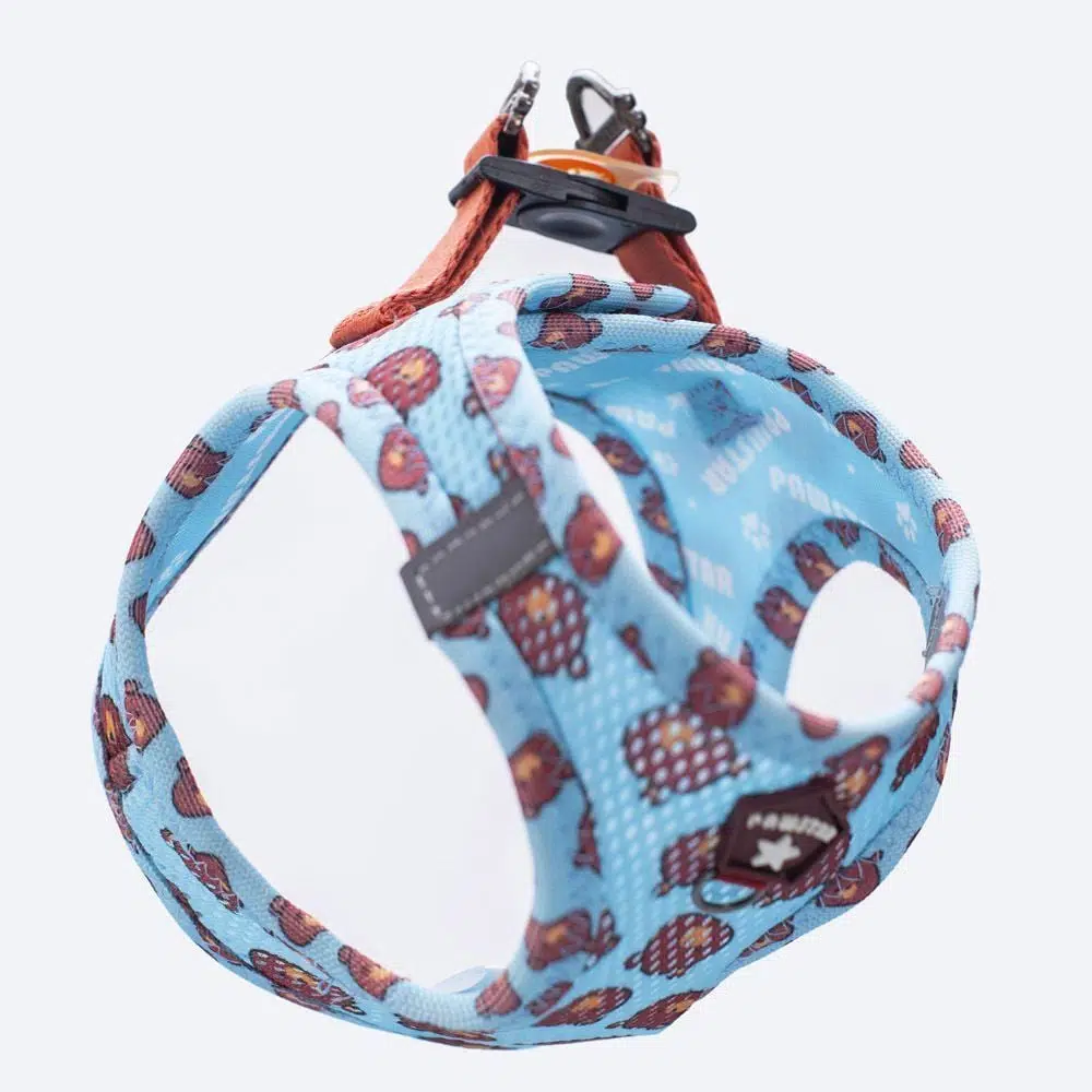 Pawstar Köpek Göğüs Tasması Bears Desenli XL