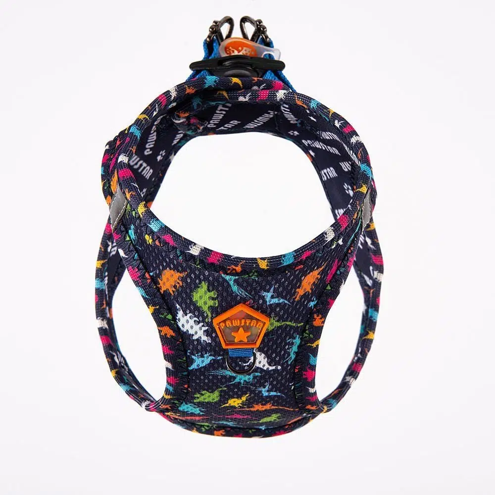 Pawstar Köpek Göğüs Tasması Dino Desenli 2XS