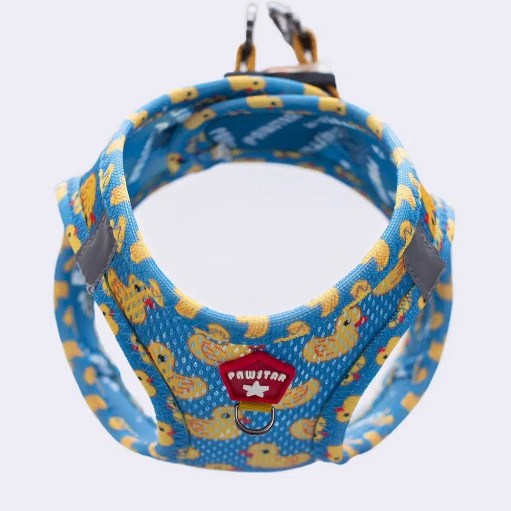 Pawstar Köpek Göğüs Tasması Ducks Desenli XS